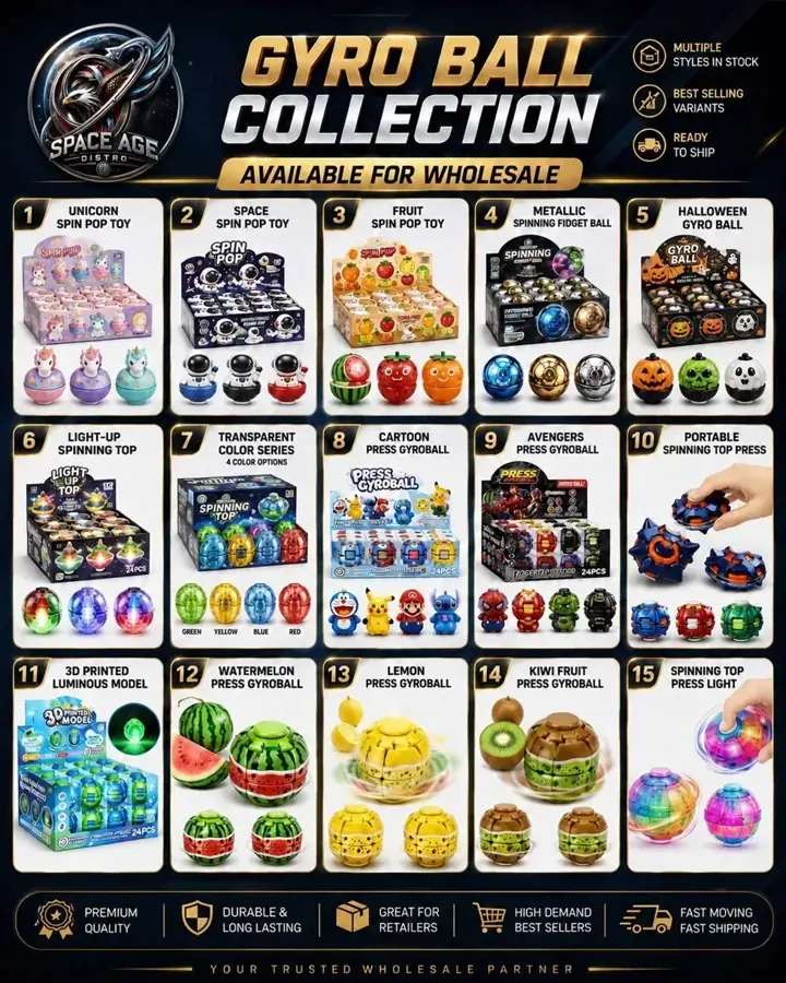 Distro America Gyro Ball Collection wholesale catalog