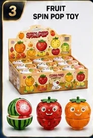 Fruit Spin Pop Toy