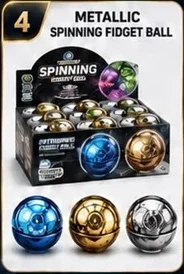 Metallic Spinning Fidget Ball